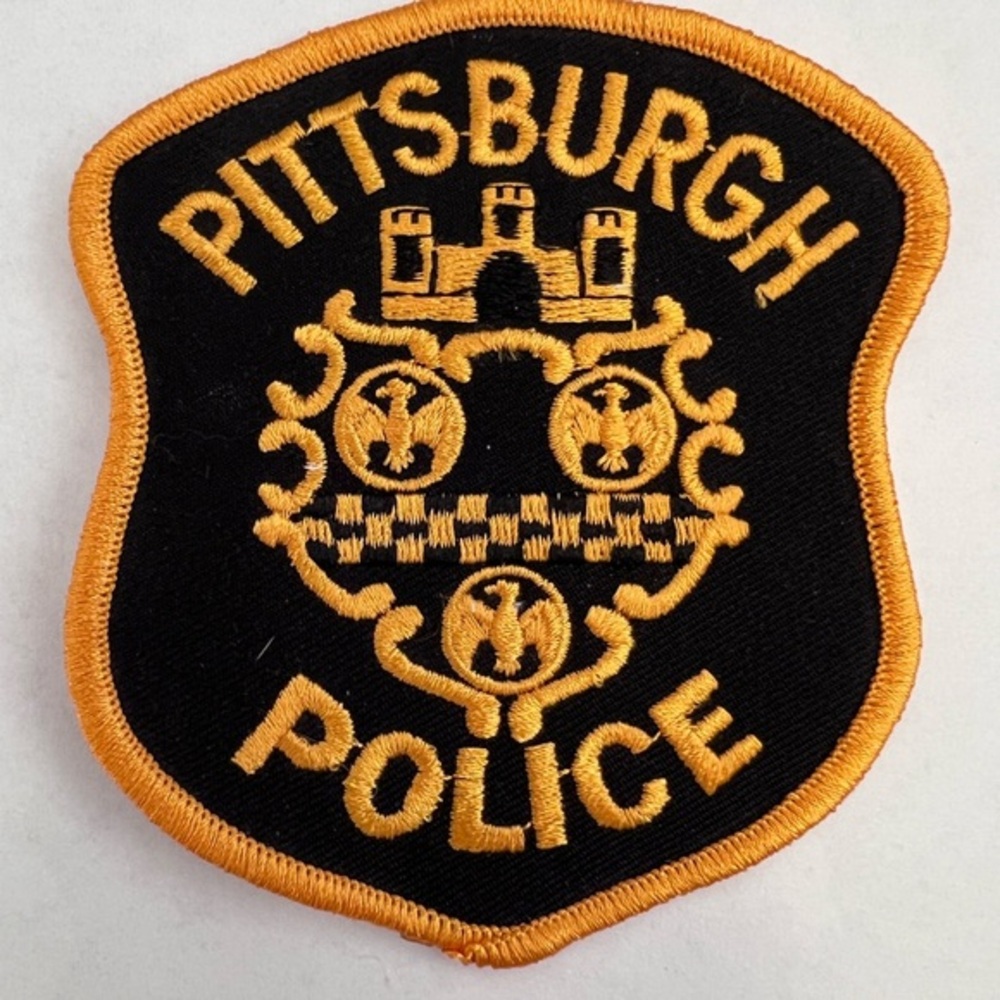 Pittsburgh Police Embroidered Patch - Black and Gold